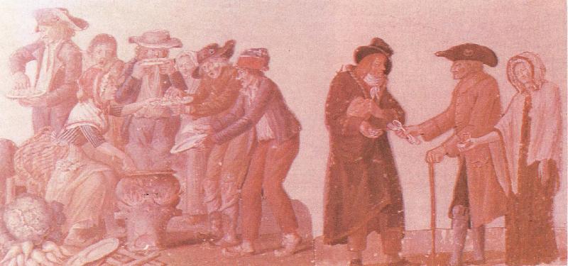 unknow artist svaalt och hungersnod fran tiden for franska revolutinen France oil painting art